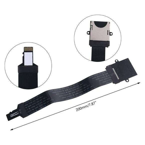 Tiamu to Card Extension Cable Card Read Flexible Extender to/SDHC/SDXC Memory Card Extender Linker 